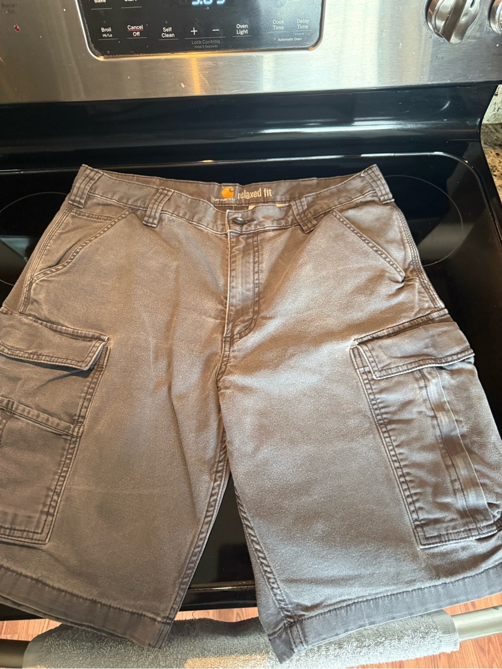 Carhartt Relaxed Fit Men's Grey Cargo Shorts